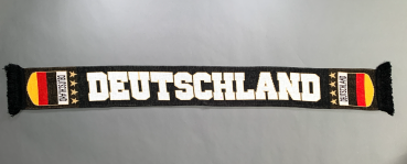 Preview: Deutschland - Schal schwarz/gold